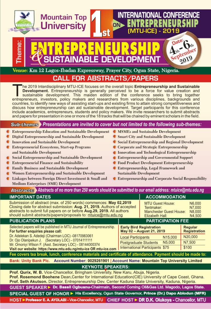 Entrepreneurship and Sustainable Development